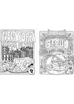 New Mags Street Food Coloring Book