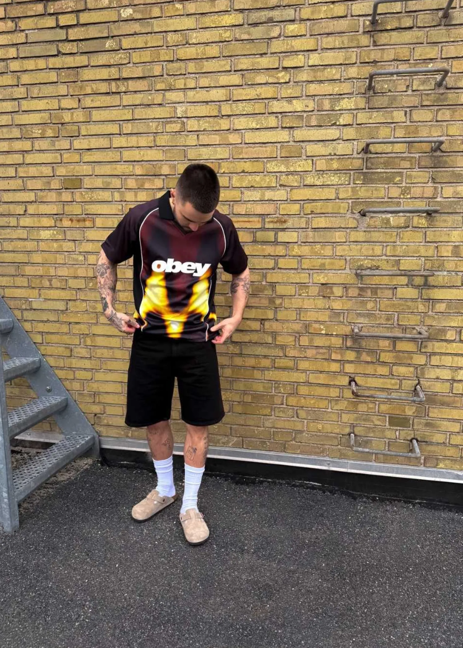 OBEY Obey Blurred Soccer Jersey