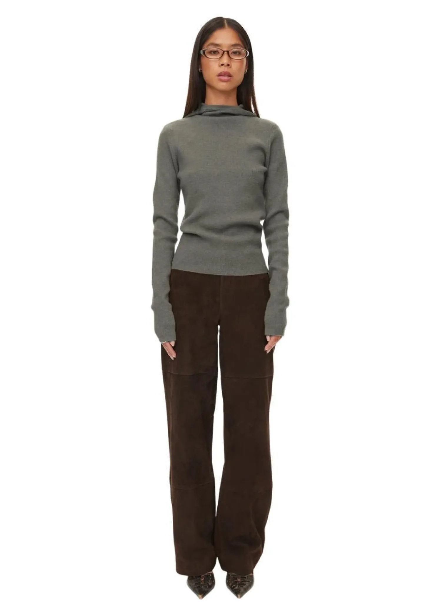 Oval Square Alanis Hood Knit