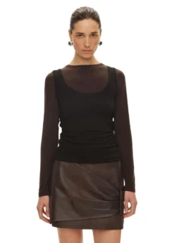 Oval Square Bibi Top Blouse