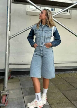 Oval Square City Denim Shorts 0105