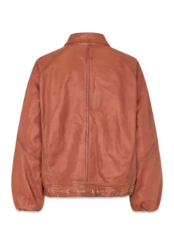 Oval Square Eye leather bomber