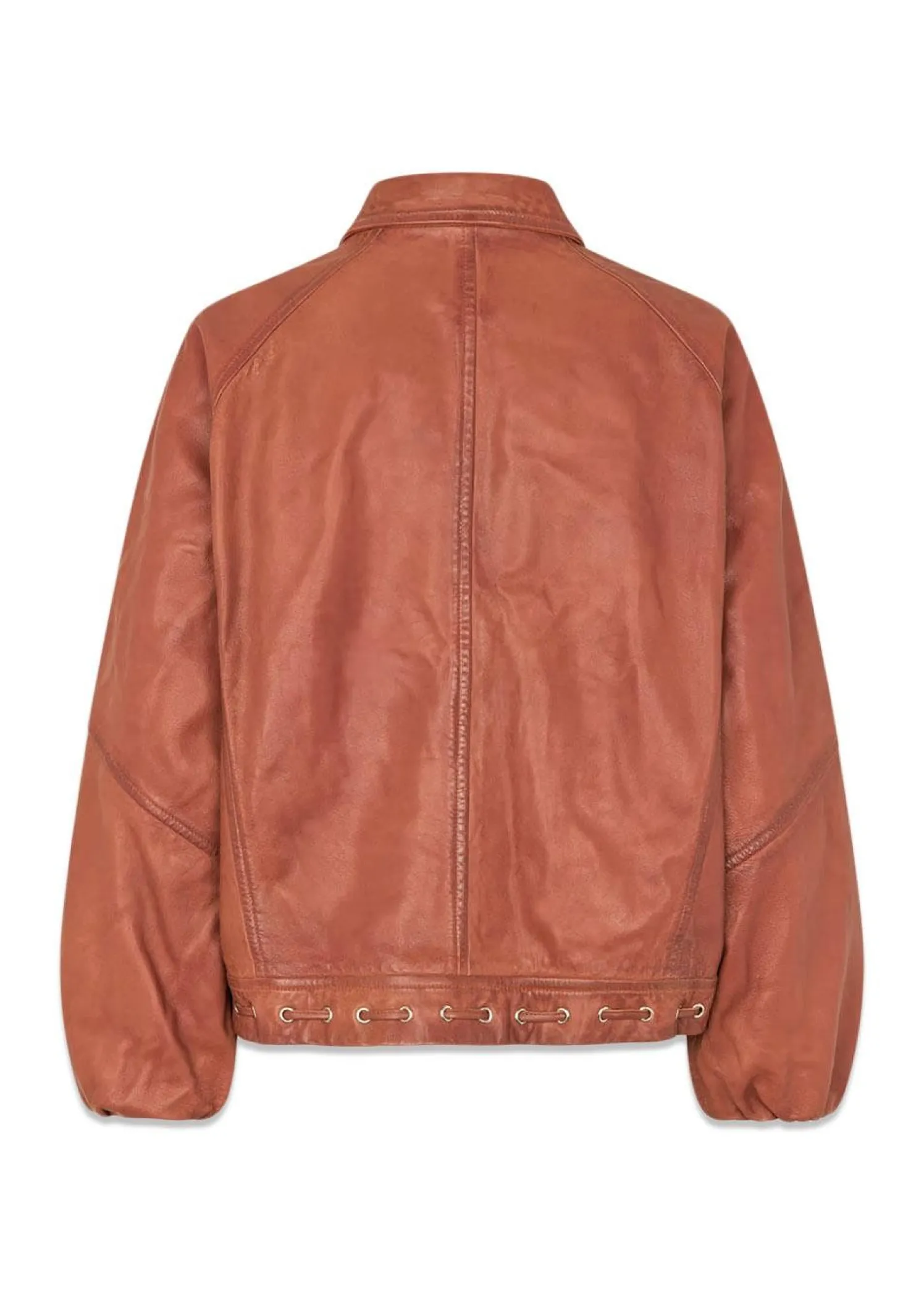 Oval Square Eye leather bomber