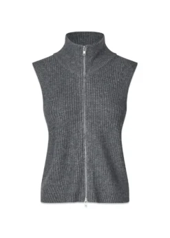 Oval Square Fave Knit Zip Vest