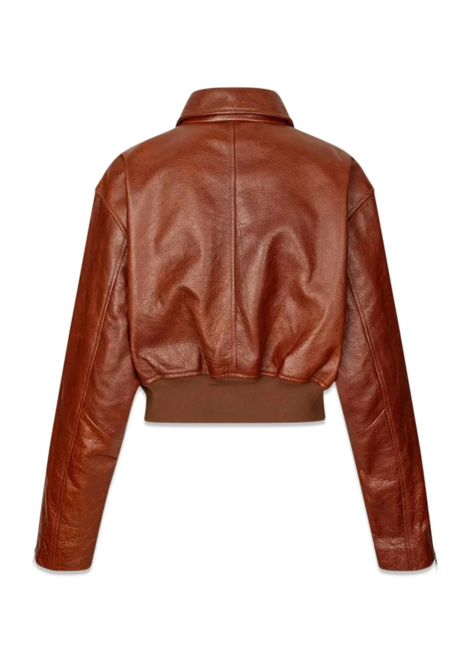 Oval Square Marilyn Leather Bomber