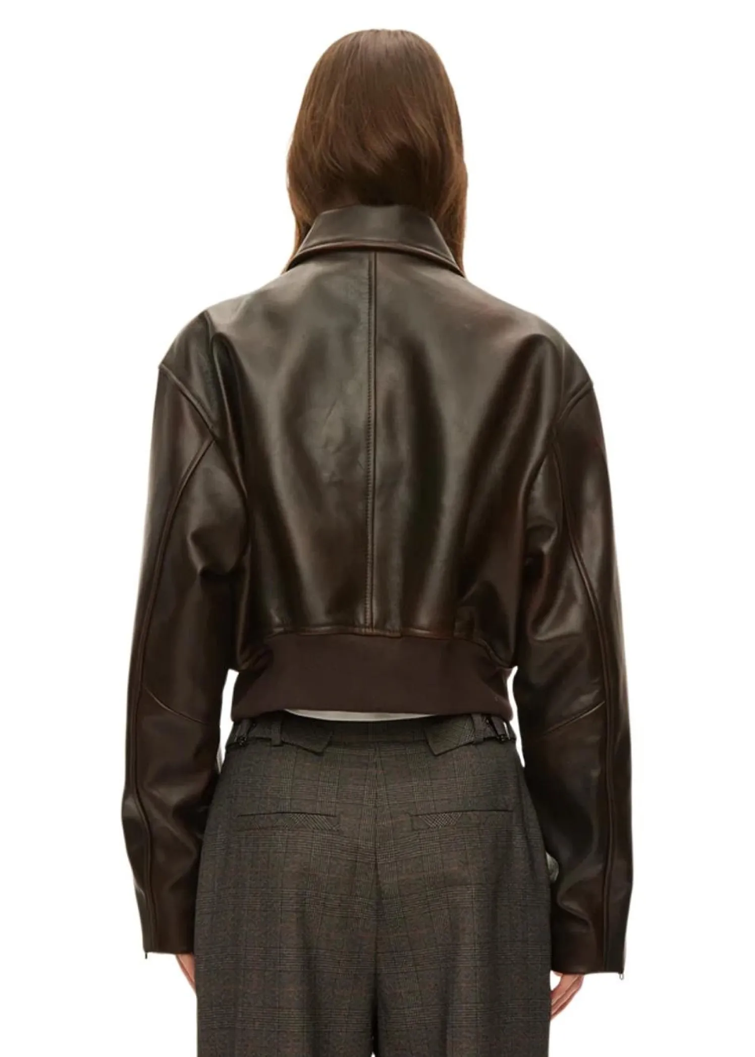 Oval Square Marilyn Leather Bomber