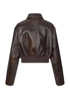 Oval Square Marilyn Leather Bomber