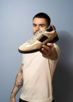Paul Smith - PS Mens Shoe Dover Beige Nylon Mix