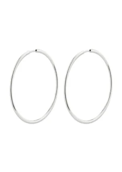Pilgrim APRIL large hoop earrings silver-plated
