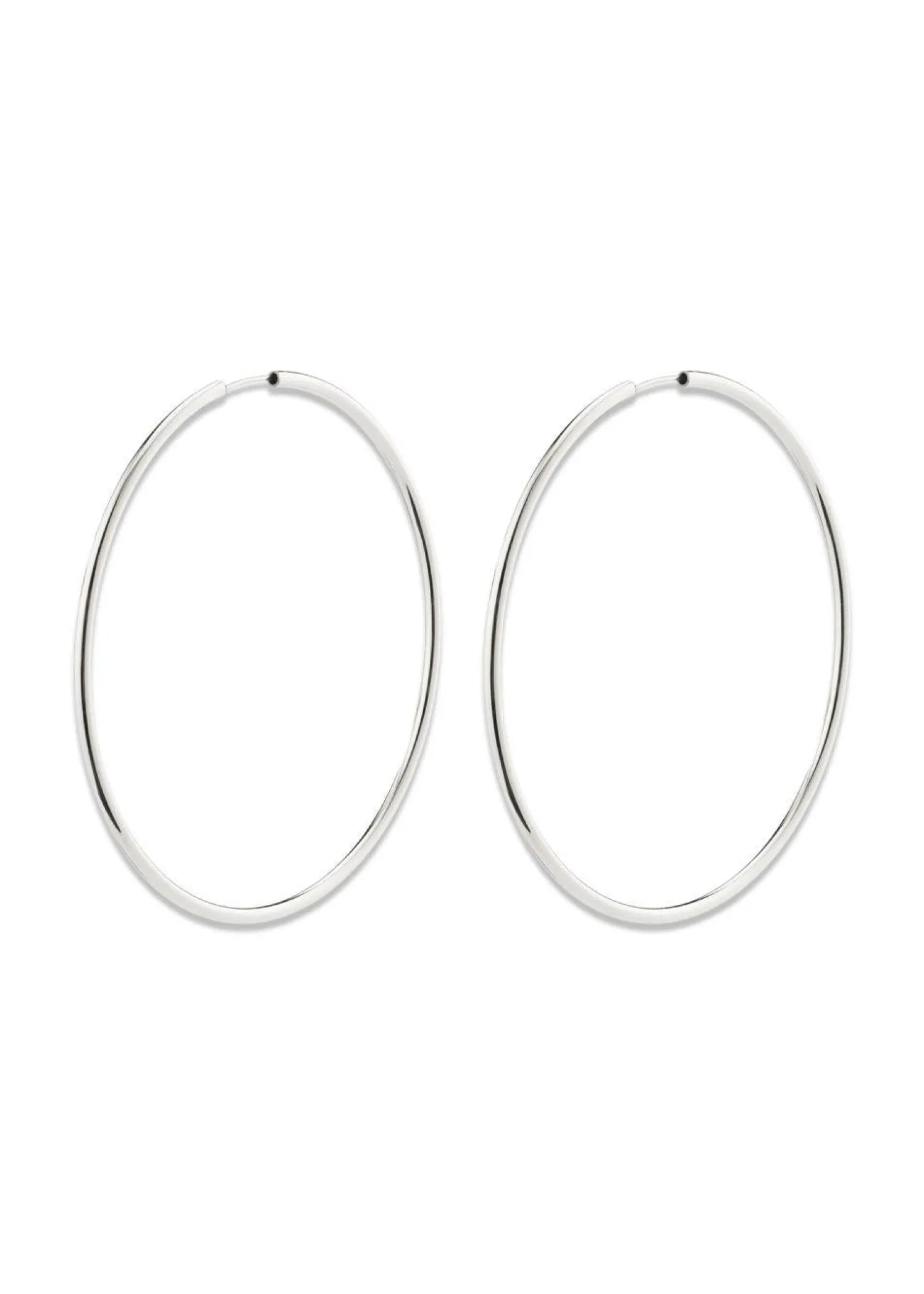 Pilgrim APRIL large hoop earrings silver-plated