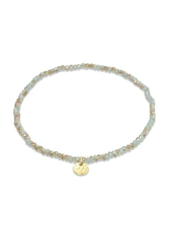 Pilgrim INDIE bracelet blue, gold-plated