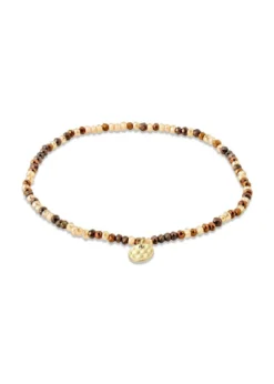 Pilgrim INDIE bracelet brown, gold-plated
