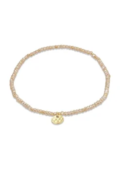 Pilgrim INDIE bracelet peach, gold-plated