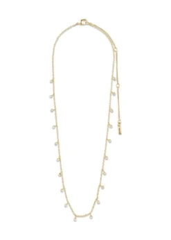 Pilgrim MAJA crystal multi drops necklace gold-plated