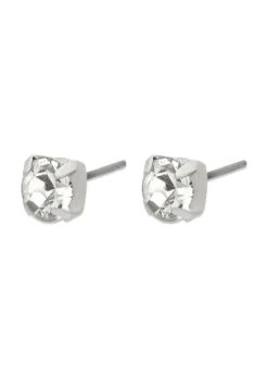 Pilgrim ORIGINAL crystal earstuds silver-plated
