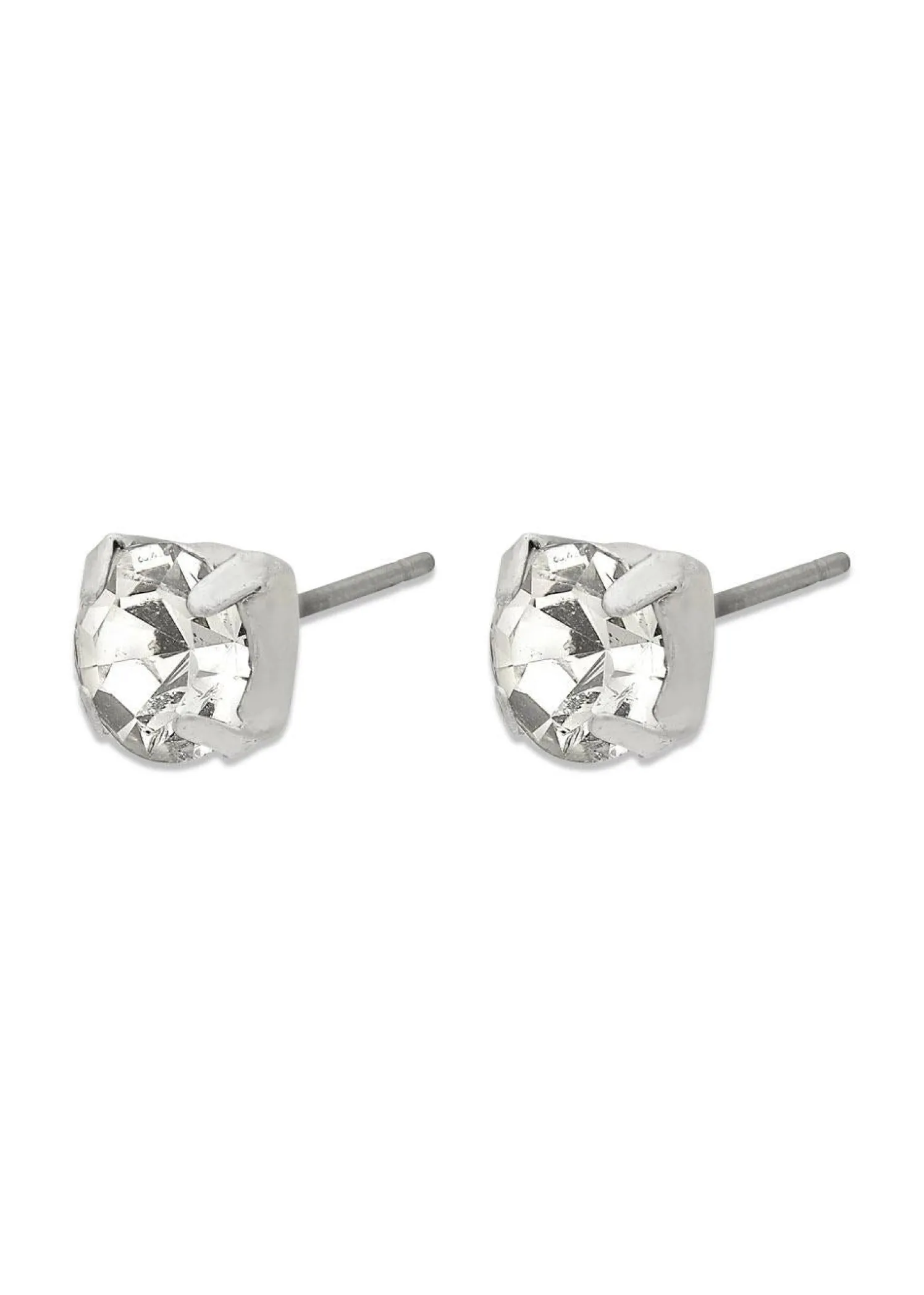 Pilgrim ORIGINAL crystal earstuds silver-plated