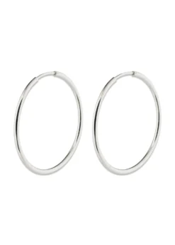 Pilgrim SANNE medium hoop earrings silver-plated