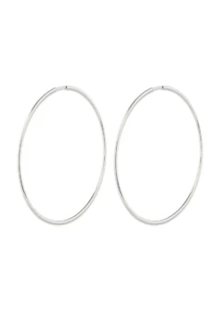 Pilgrim SANNE X-large hoop earrings silver-plated