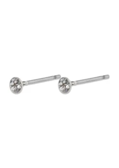 Pilgrim SYLVIE small crystal stud earrings silver-plated