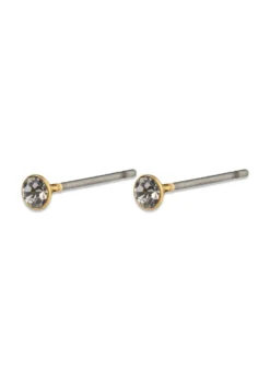 Pilgrim SYLVIE small crystal stud earrings gold-plated