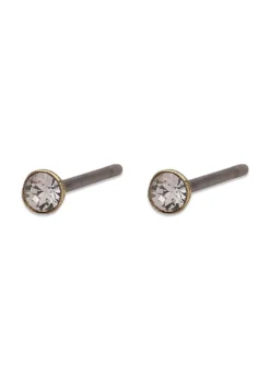 Pilgrim YANA micro crystal earstuds gold-plated