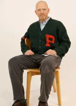 Ralph Lauren Wool V-Neck Letter Cardigan