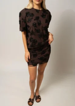 Rotate BEADED MINI SKIRT