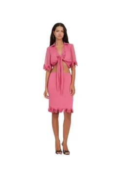 Rotate Chiffon Tied Top