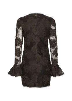 Rotate 3D FLOWER LS MINI DRESS