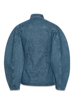 Rotate FITTED DENIM SHIRT