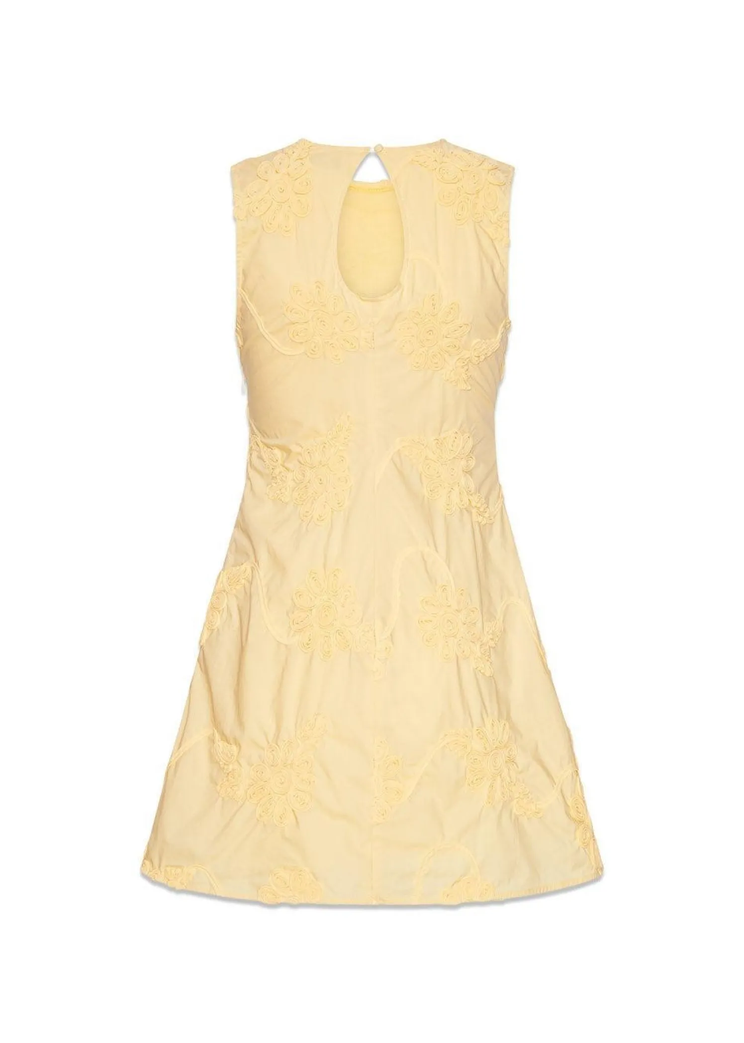 Rotate FLOWER MINI FLARED DRESS