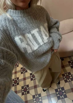 Rotate Knitted Logo Sweater