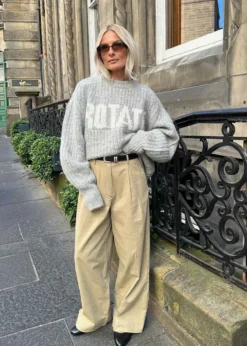 Rotate Knitted Logo Sweater