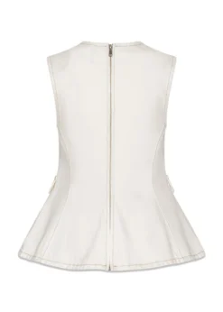 Rotate PEPLUM DENIM TOP