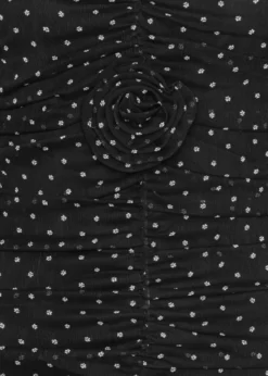 Rotate PRINTED LONG-SLEEVE DRESS