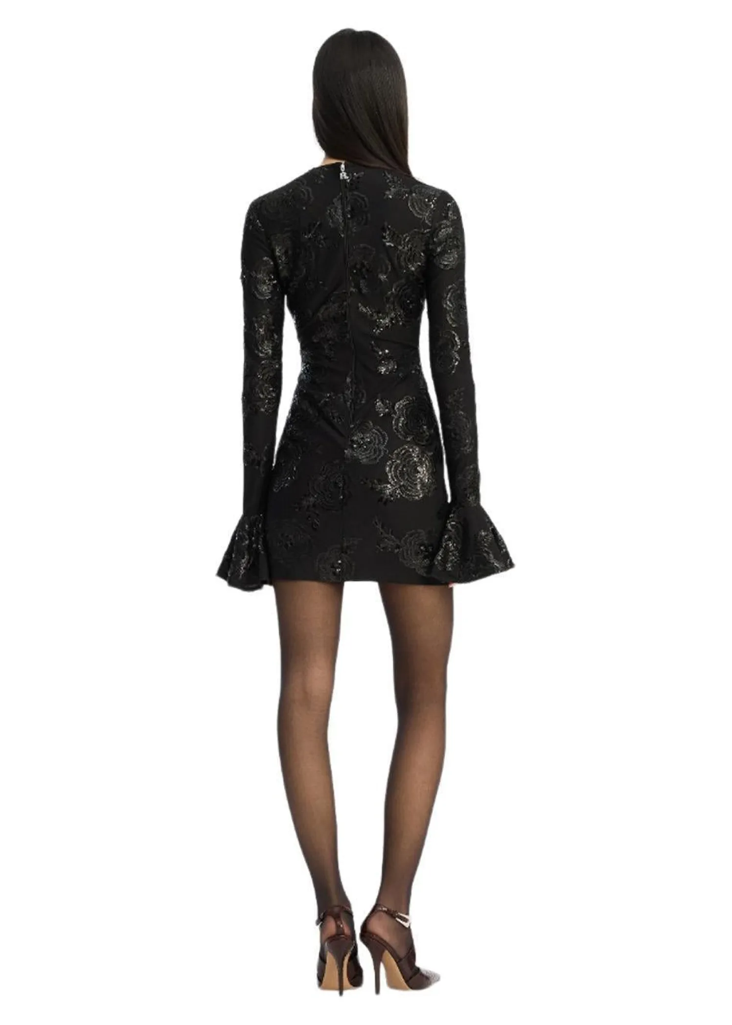 Rotate SEQUINS LS MINI DRESS