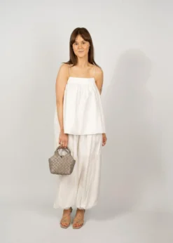 Rotate STRIPED SLIP TOP
