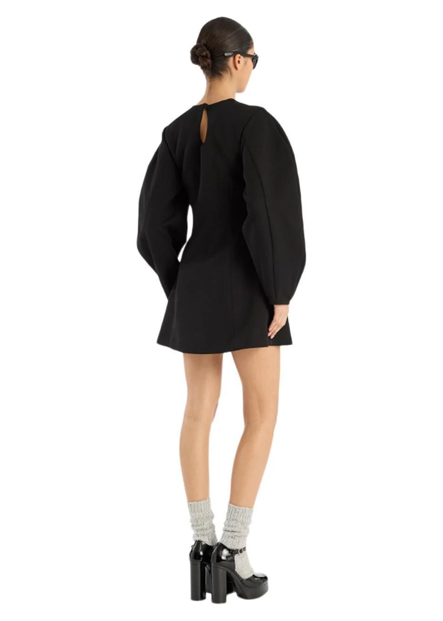 Rotate SUITING FLARED MINI DRESS