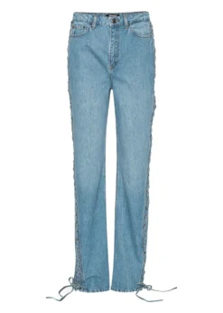 Rotate Twisted lacing jeans
