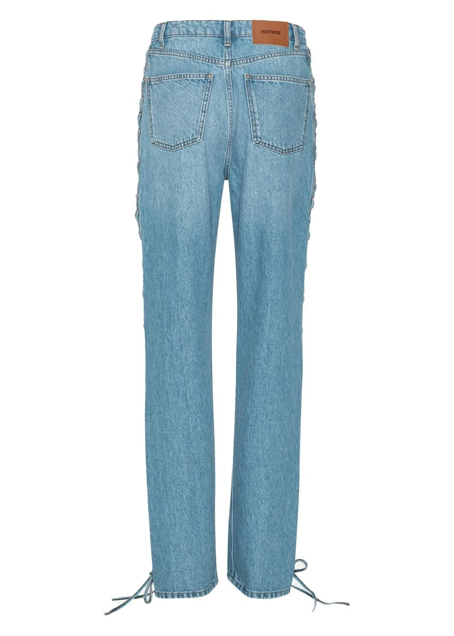 Rotate Twisted lacing jeans