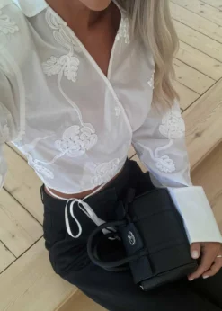 Rotate WRAP COTTON SHIRT