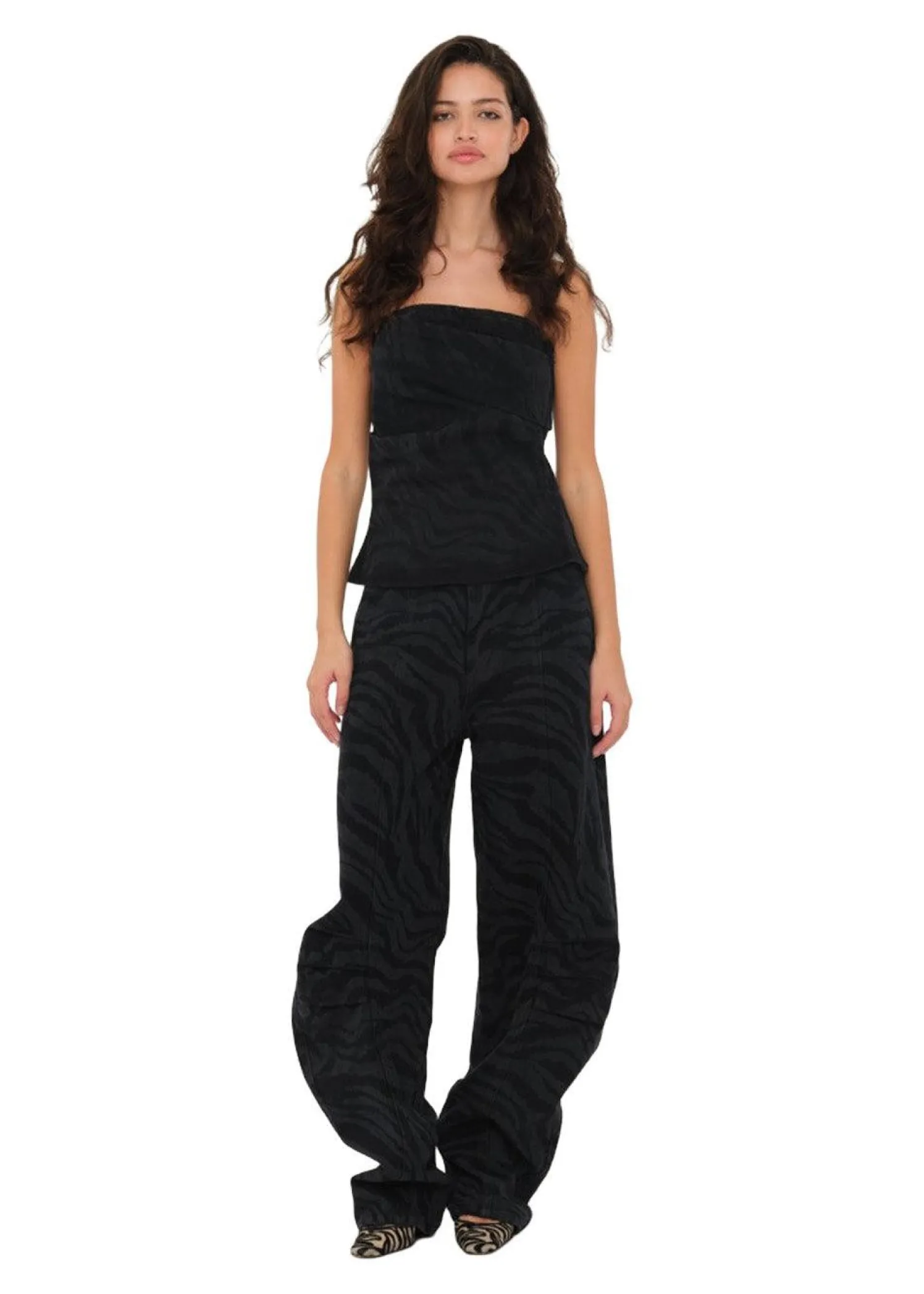 Rotate Zebra Twill Cargo Pants