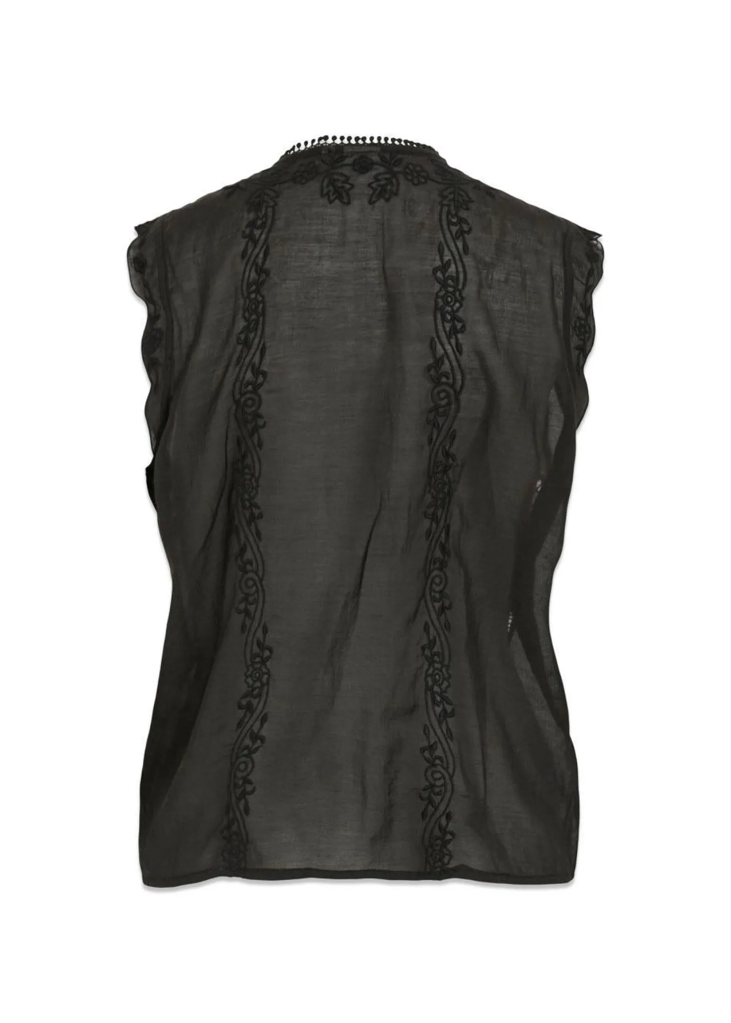 ROUGE EDIT ROUIVY S/L TIE NECK TOP