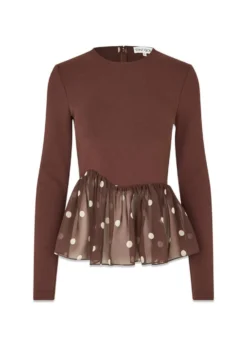 Stine Goya Asymmetrical Draped Top