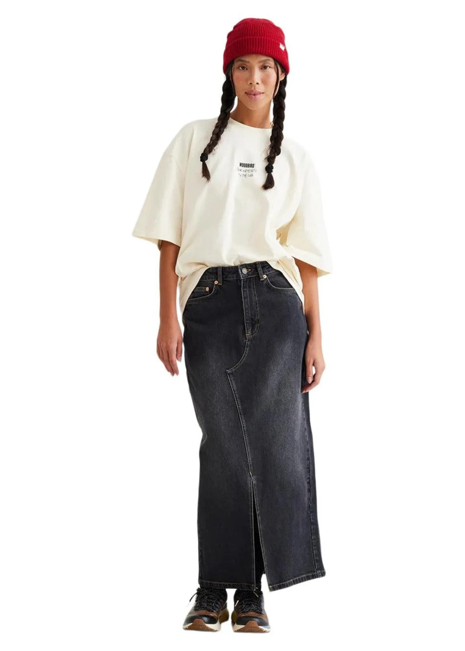 Woodbird Pander Denim Skirt